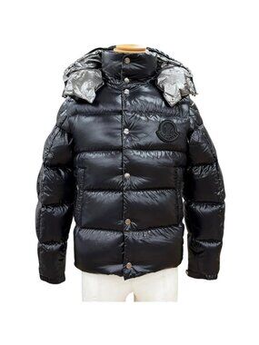 Moncler Tarnos Giubbotto Logo Patch 2-Way Down Vest Black Silver 0 Items